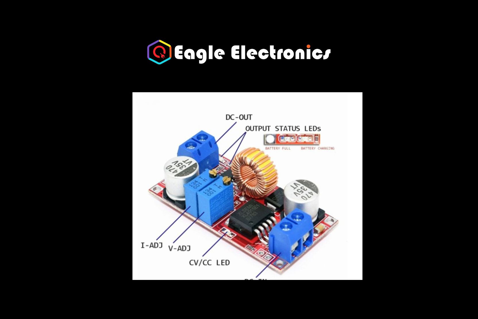 Xl4015-5A Constant Current / Voltage LED Drives Lithium Battery Charging Module - Image 2