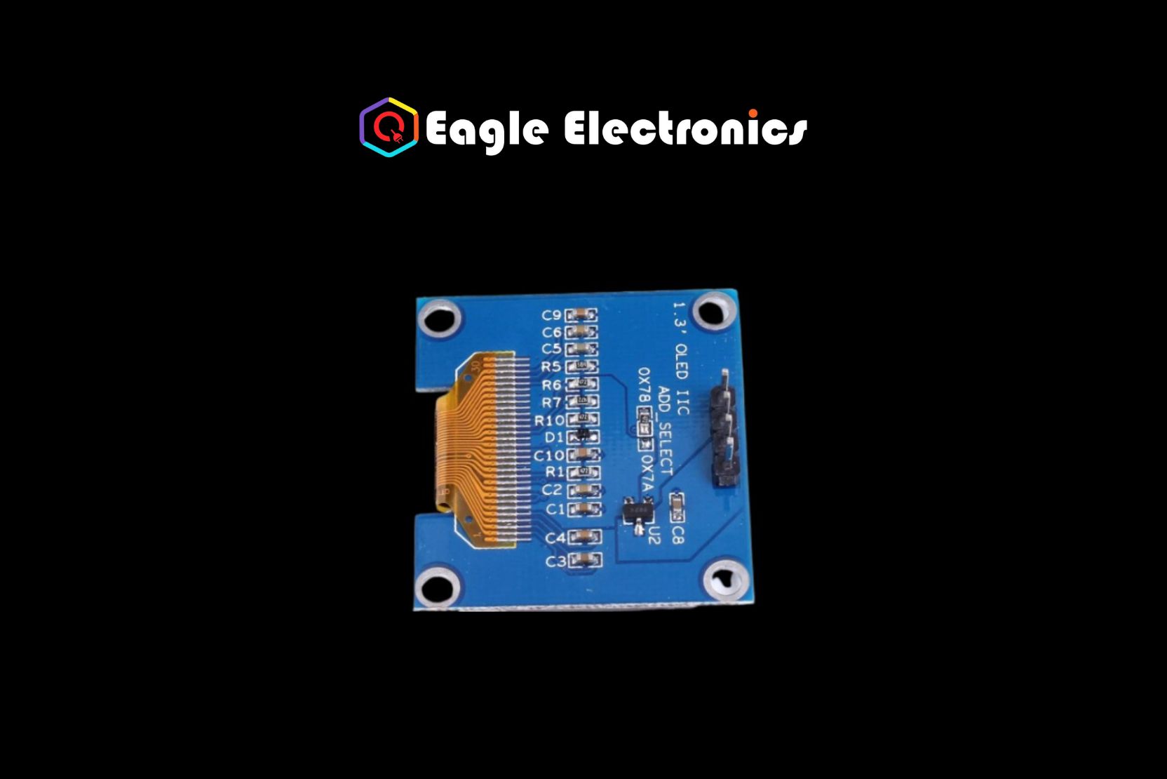 1.3 Inch I2C OLED Display Module 4pin- White - Image 3