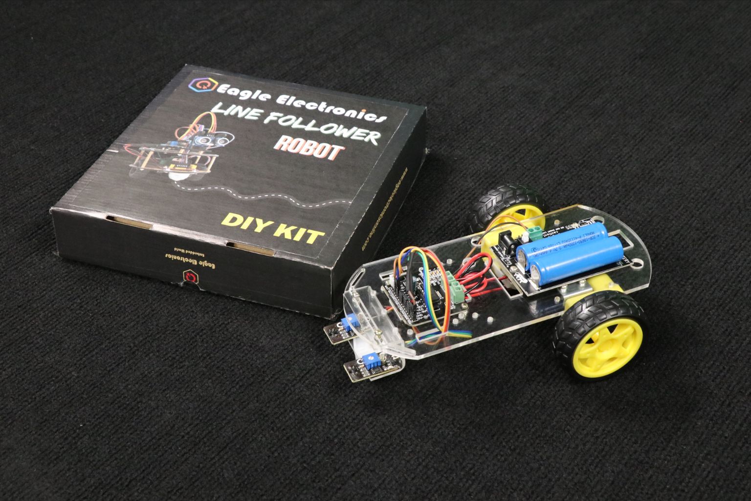DIY Intelligent Line Follower Tracing Car Kit