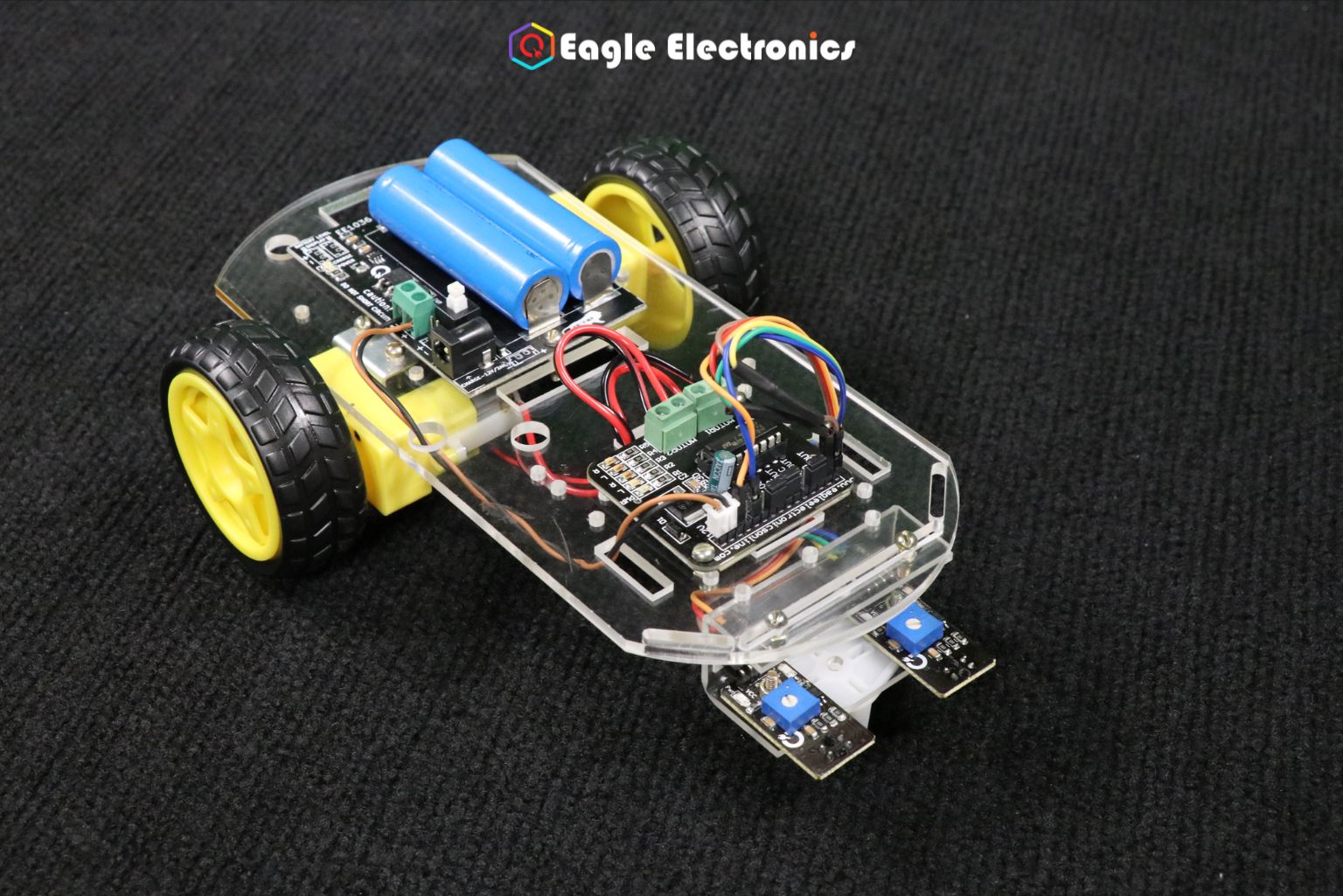 DIY Intelligent Line Follower Tracing Car Kit - Image 4