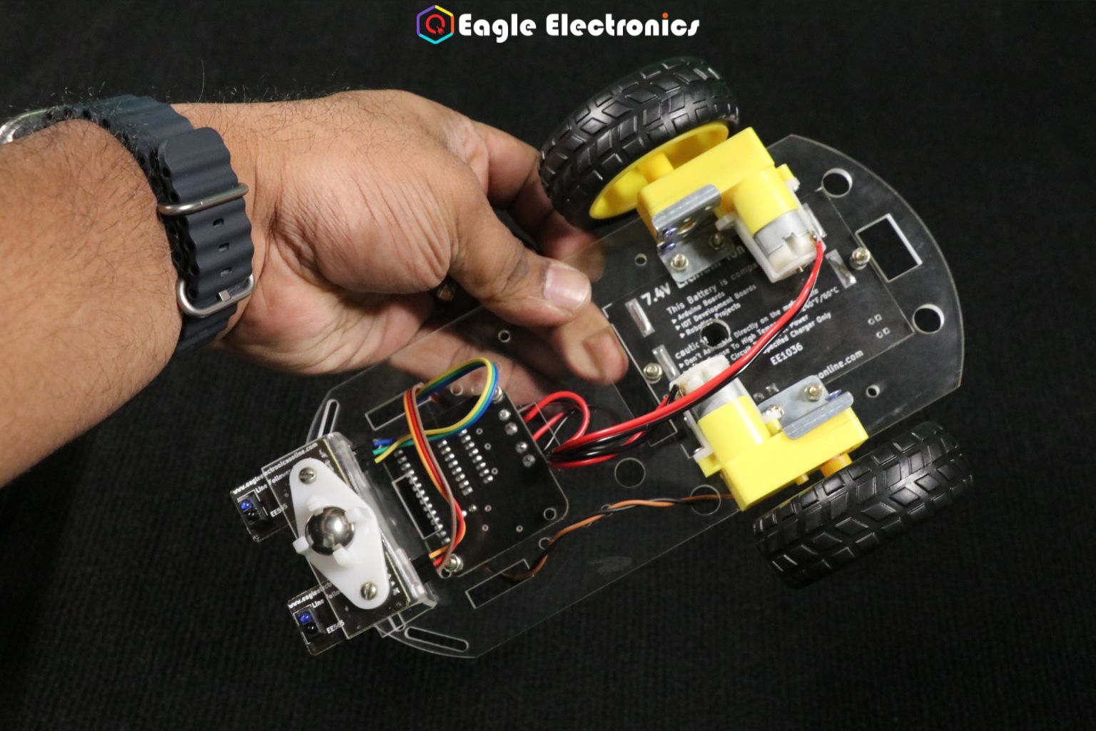 DIY Intelligent Line Follower Tracing Car Kit - Image 2
