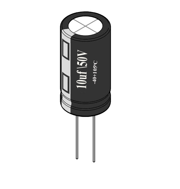 10uF / 50V Electrolytic Capacitor