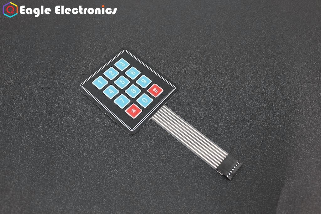 4X3 Matrix 12 keys Membrane Switch Keypad