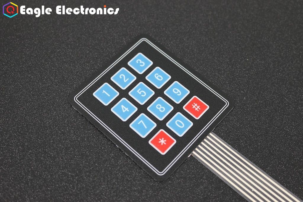 4X3 Matrix 12 keys Membrane Switch Keypad - Image 2