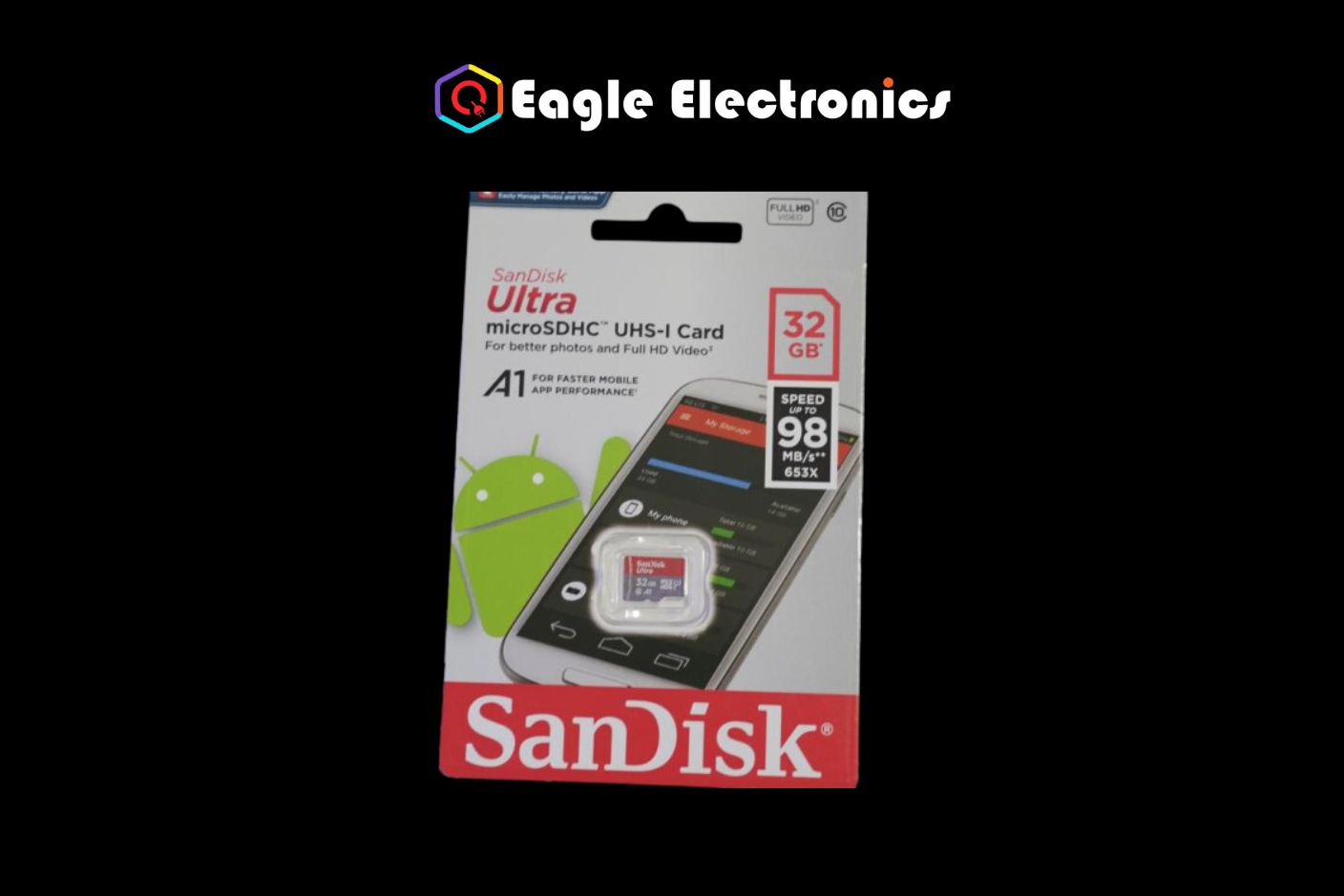 SANDISK MICRO SDHC 32GB CLASS 10 MEMORY CARD