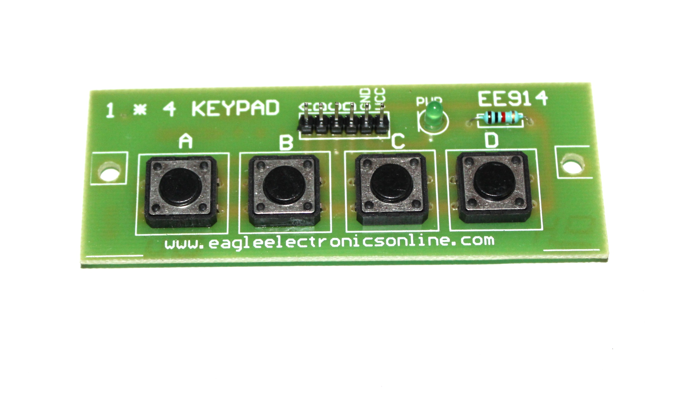 1x4 Large Button Keypad